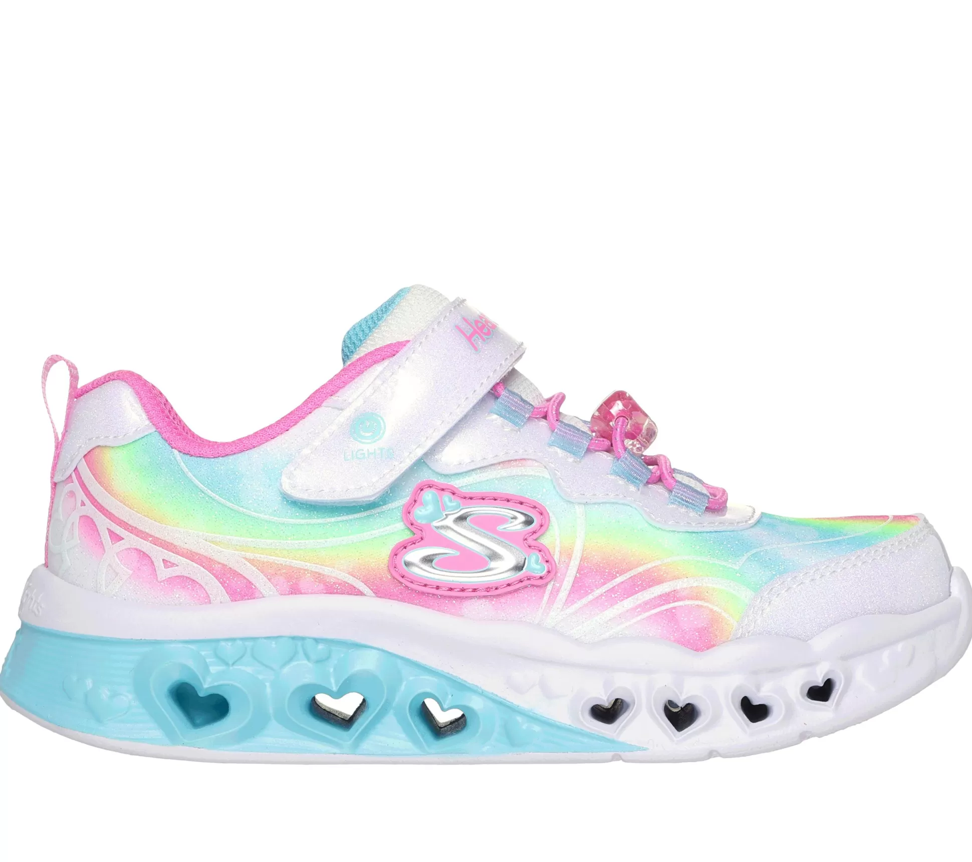 Kind SKECHERS Sneaker Casual*Flutter Heart Lights - Groovy Swirl