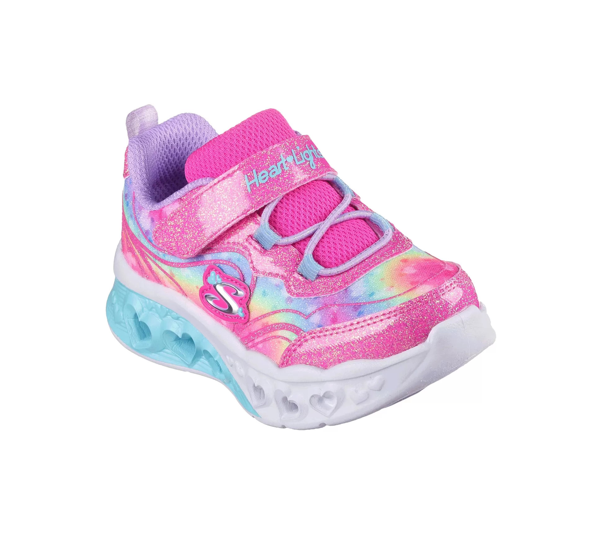 Kind SKECHERS Sneaker Casual*Flutter Heart Lights - Groovy Swirl