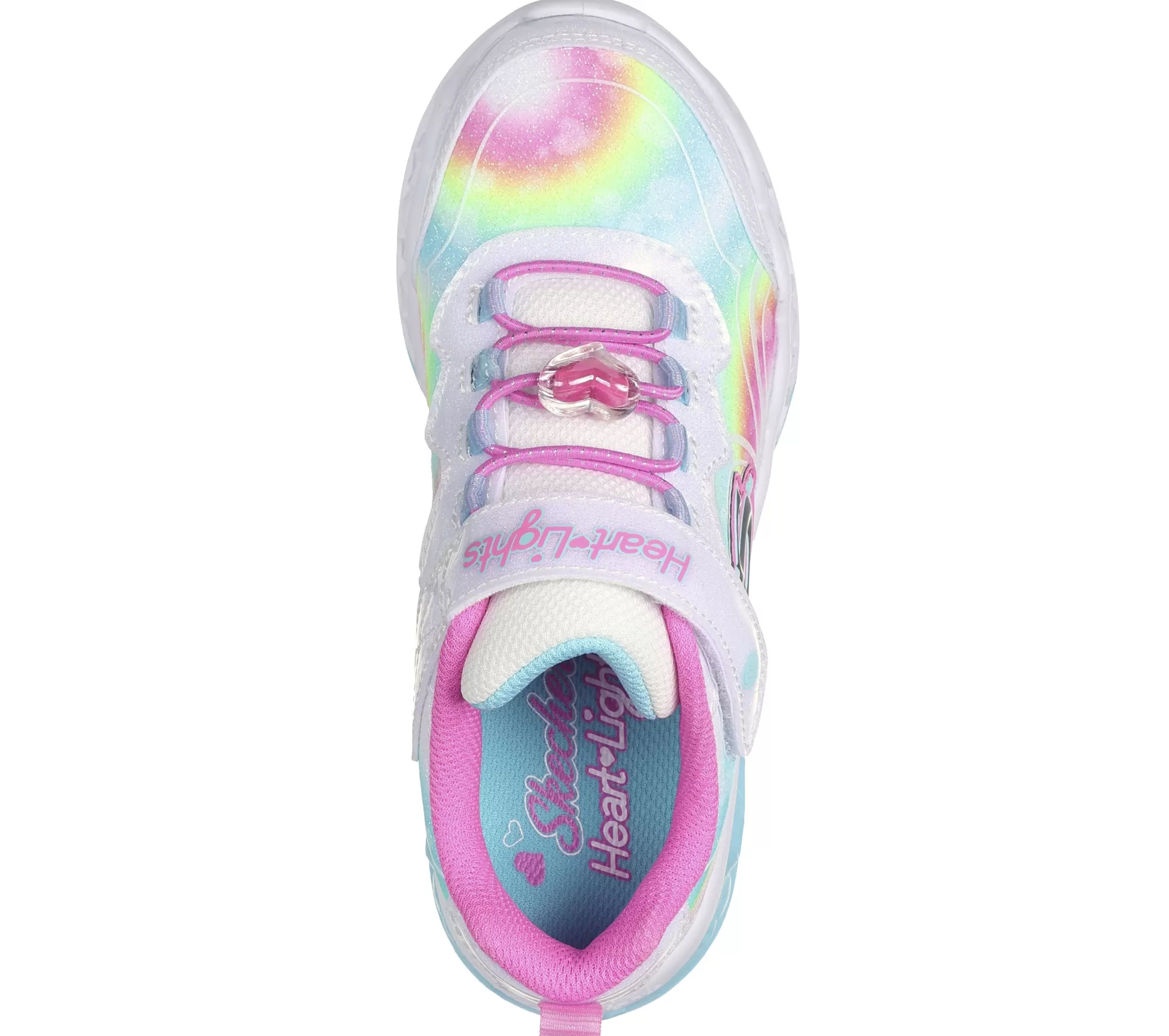 Kind SKECHERS Sneaker Casual*Flutter Heart Lights - Groovy Swirl
