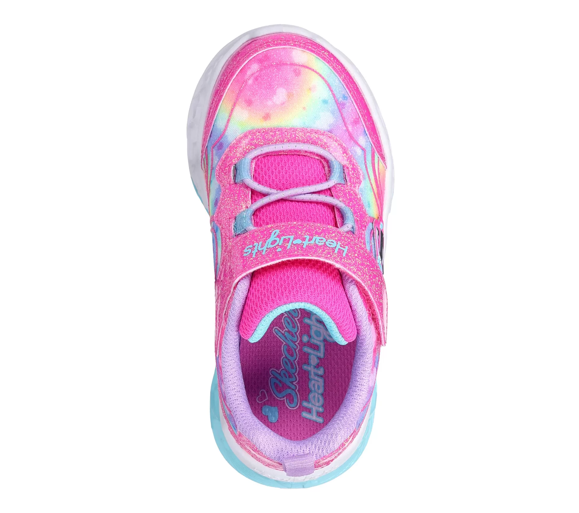 Kind SKECHERS Sneaker Casual*Flutter Heart Lights - Groovy Swirl