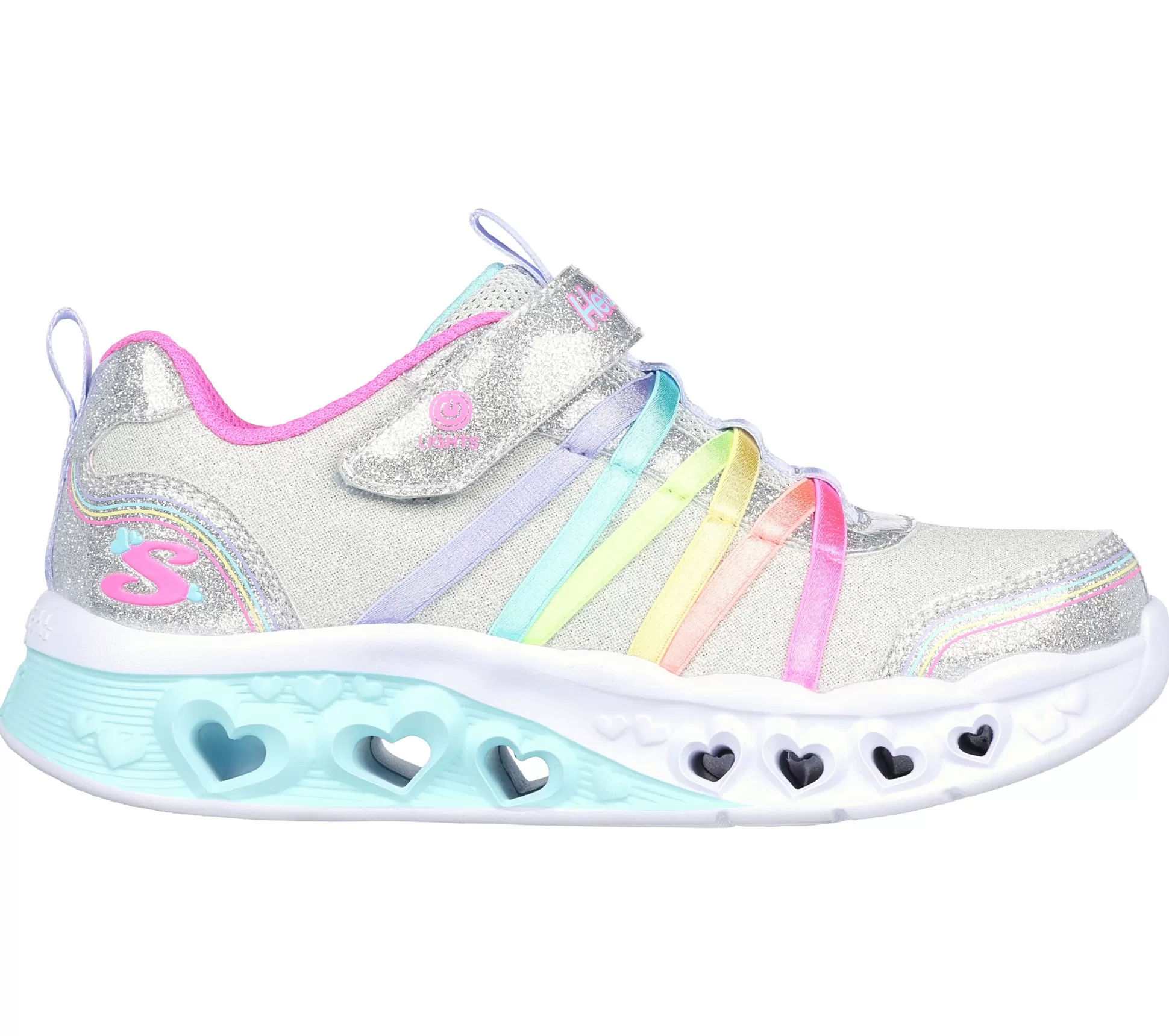 Kind SKECHERS Sneaker Casual*Flutter Heart Lights - Rainbow Bestie
