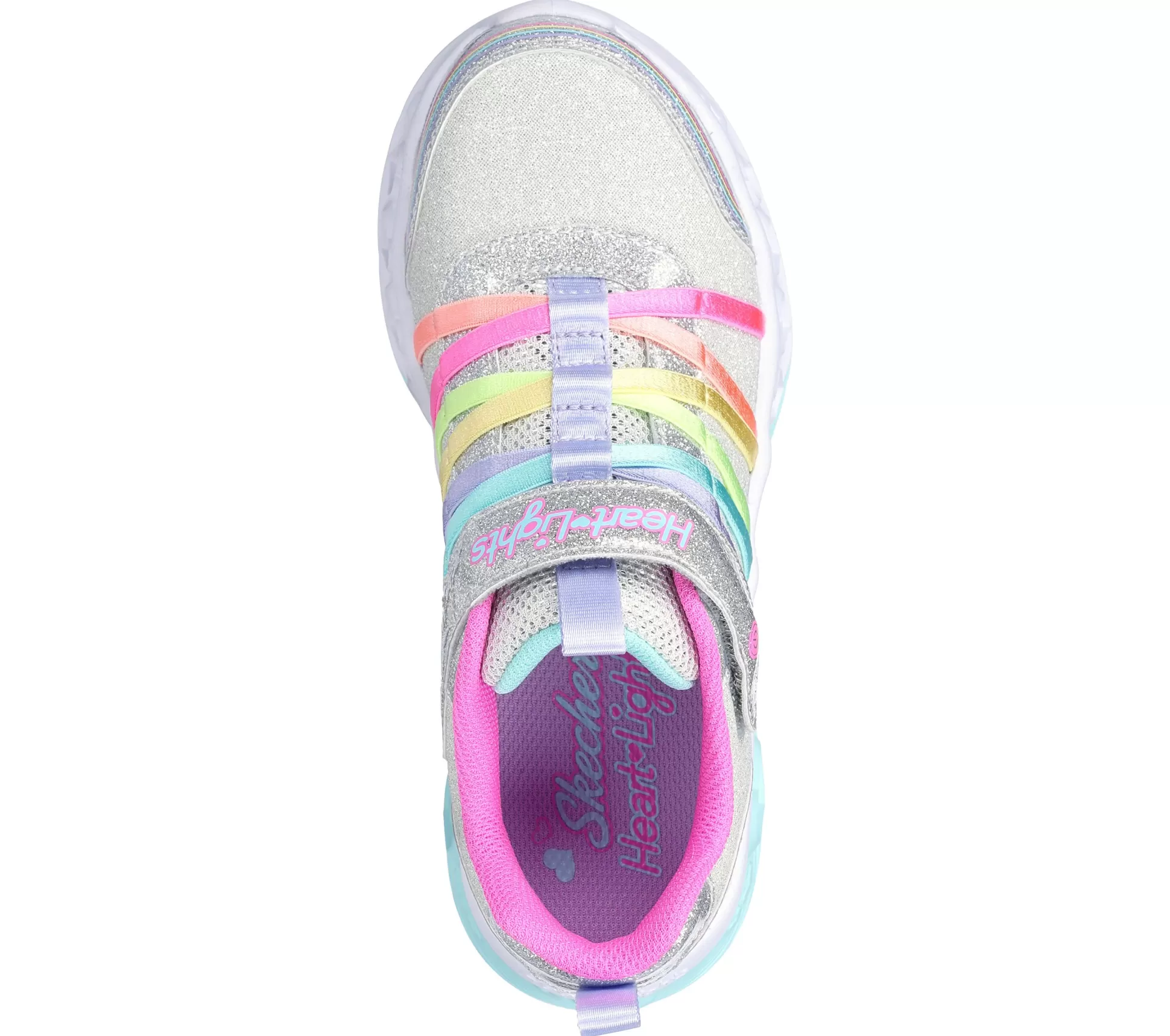 Kind SKECHERS Sneaker Casual*Flutter Heart Lights - Rainbow Bestie
